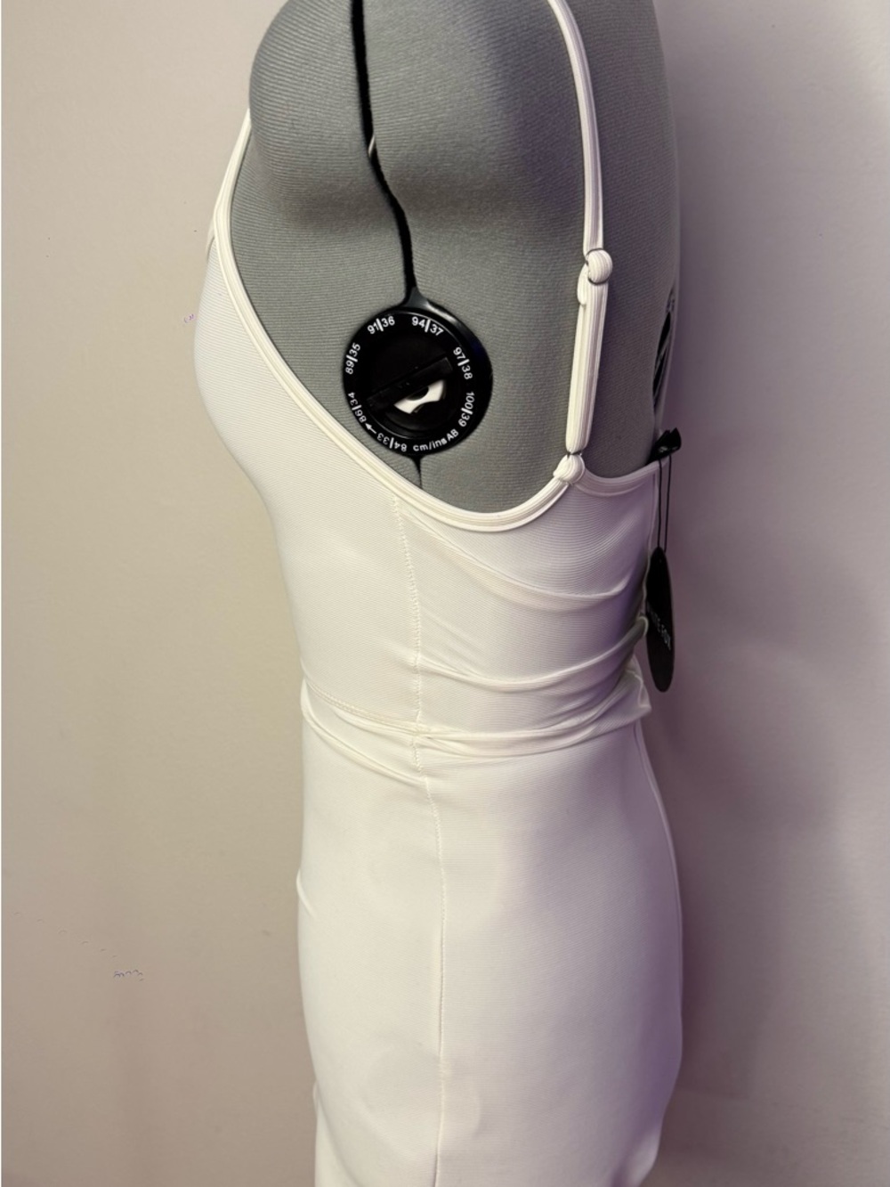 NWT Sexy Playsuit Clearly Into You Off White Romper Bodycon XS - Picture 8 of 9